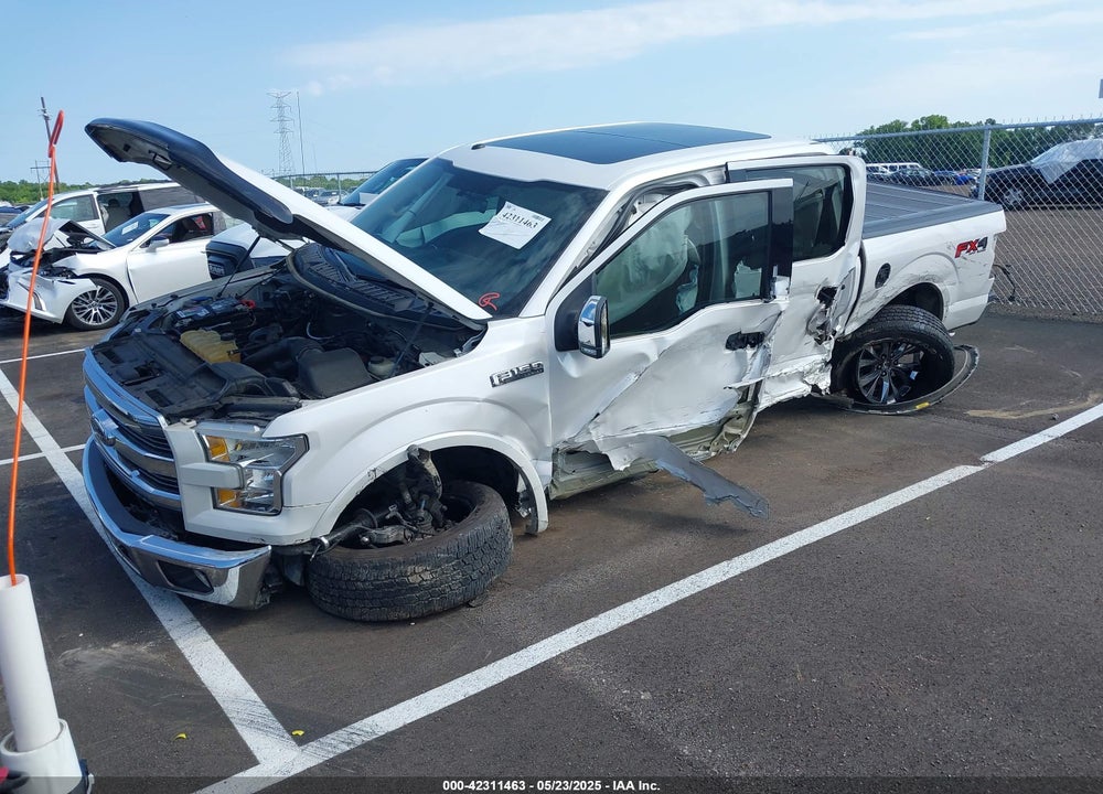2016 FORD F-150 LARIAT VIN: 1FTEW1EF6GKF01870