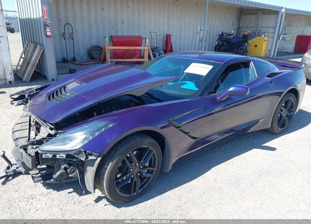 2017 CHEVROLET CORVETTE STINGRAY VIN: 1G1YB2D79H5123853