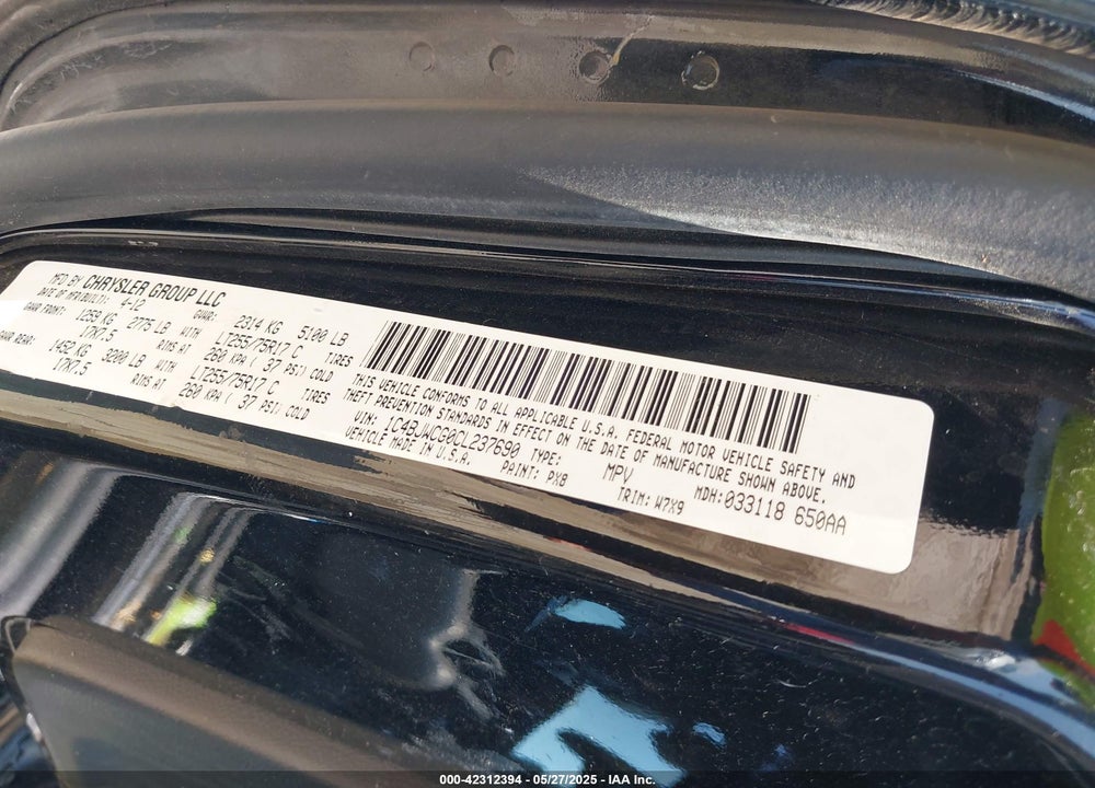 2012 JEEP WRANGLER / VIN: 1C4BJWCG0CL237690