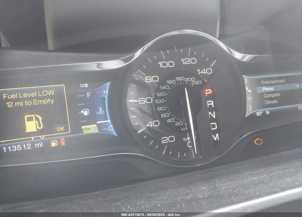 2012 LINCOLN MKX VIN: 2LMDJ6JK8CBL08425