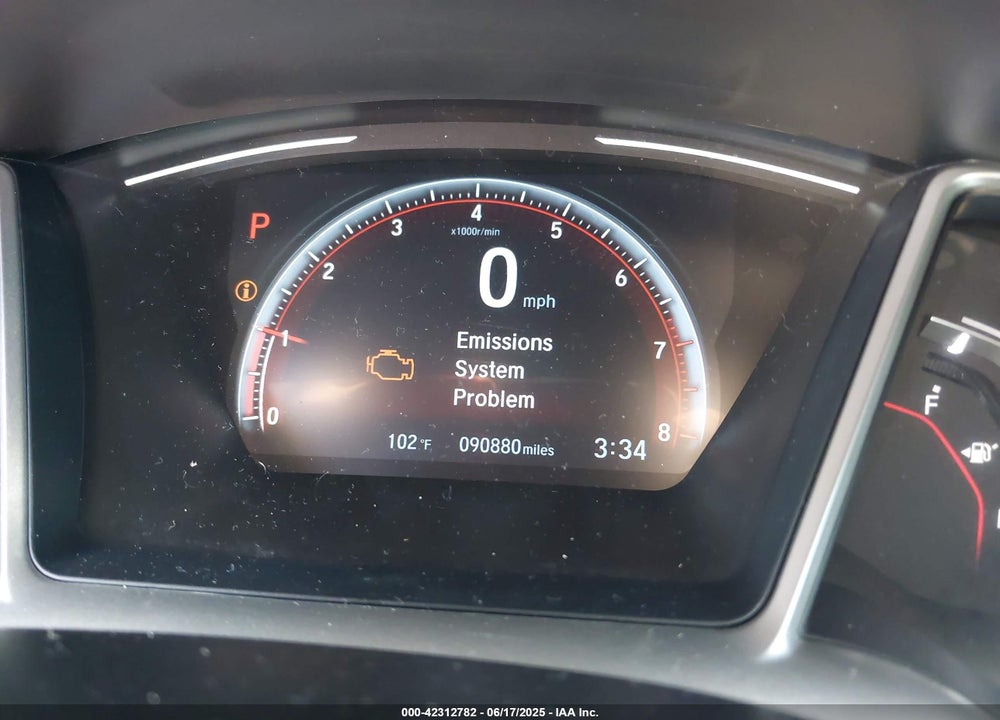 2019 HONDA CIVIC VIN: 2HGFC2F8XKH579802