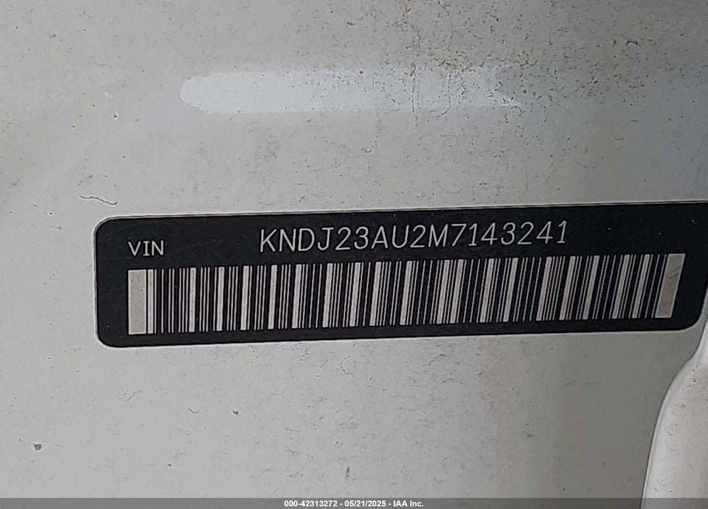 2021 KIA SOUL LX VIN: KNDJ23AU2M7143241