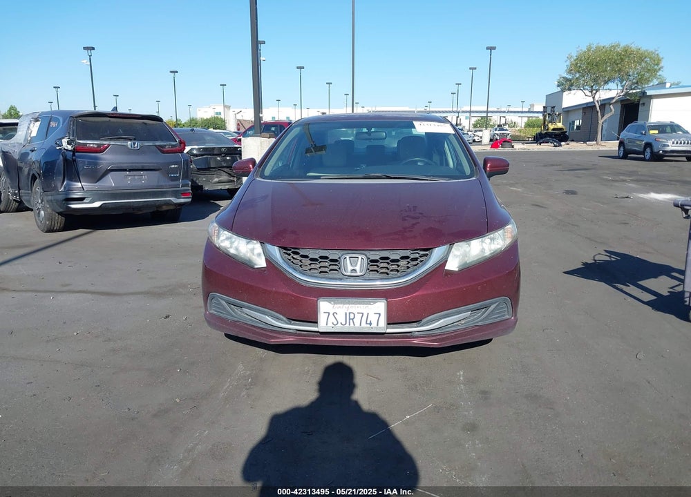 2014 HONDA CIVIC LX VIN: 19XFB2F56EE051746