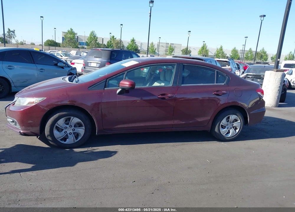 2014 HONDA CIVIC LX VIN: 19XFB2F56EE051746