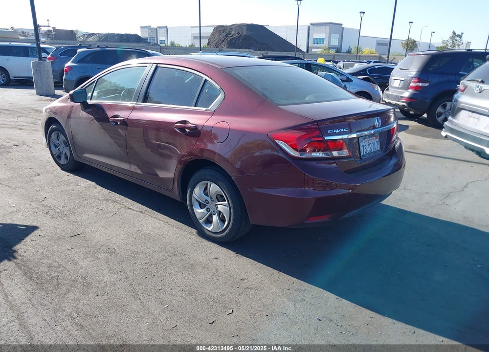 2014 HONDA CIVIC LX VIN: 19XFB2F56EE051746