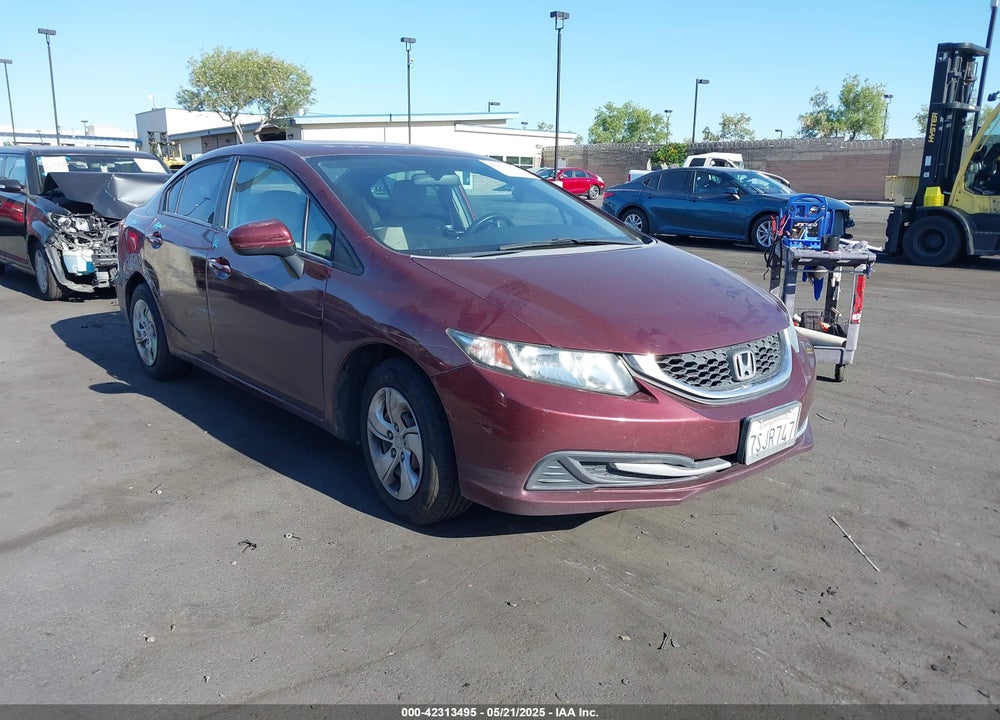 2014 HONDA CIVIC LX VIN: 19XFB2F56EE051746