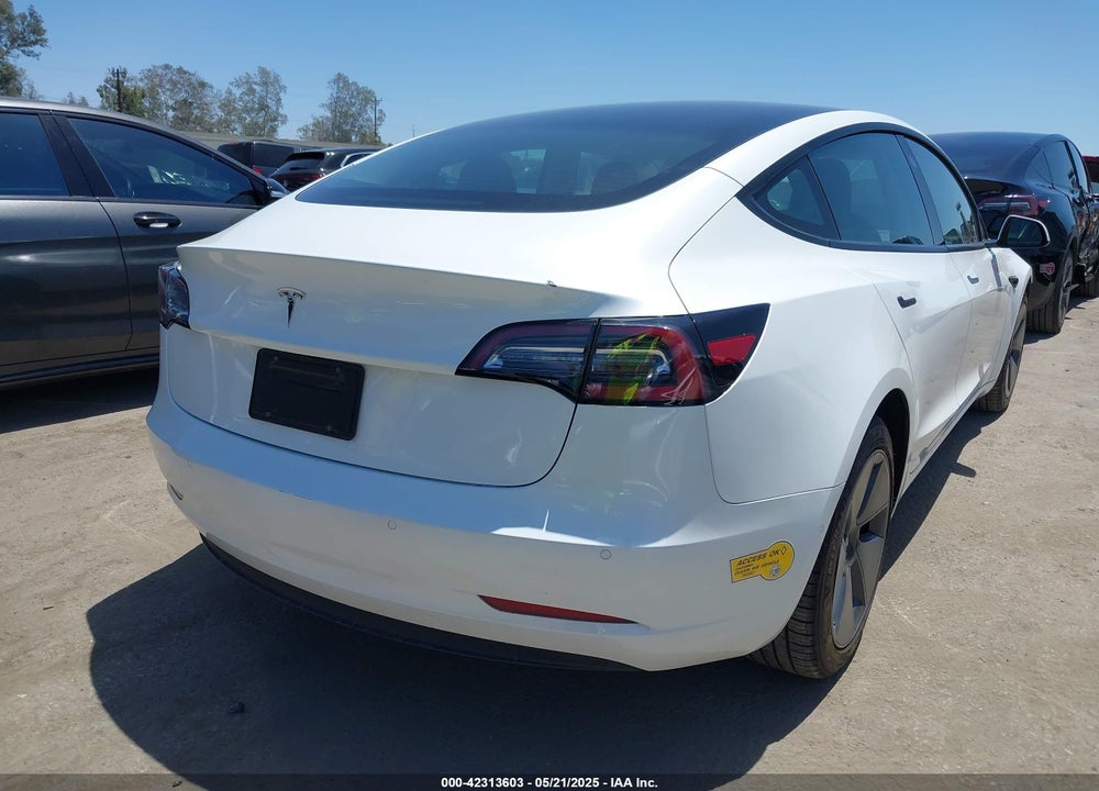 2022 TESLA MODEL 3 REAR-WHEEL DRIVE VIN: 5YJ3E1EA6NF376605