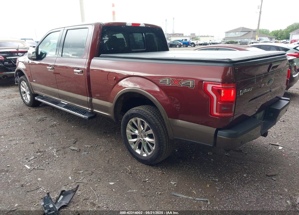 2015 FORD F-150 LARIAT VIN: 1FTFW1EG4FFA14820