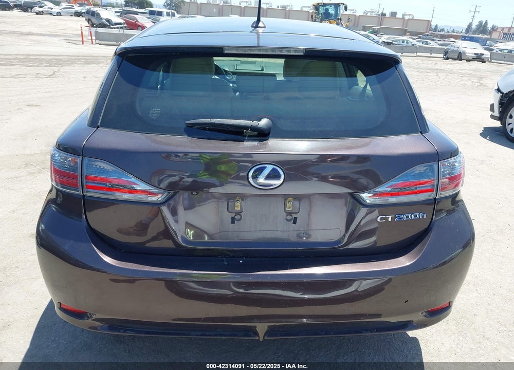 2012 LEXUS CT 200H PREMIUM VIN: JTHKD5BH3C2111503