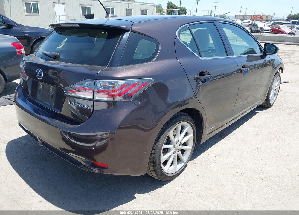 2012 LEXUS CT 200H PREMIUM VIN: JTHKD5BH3C2111503