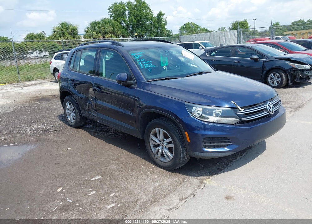 2016 VOLKSWAGEN TIGUAN S VIN: WVGAV7AX7GW599475