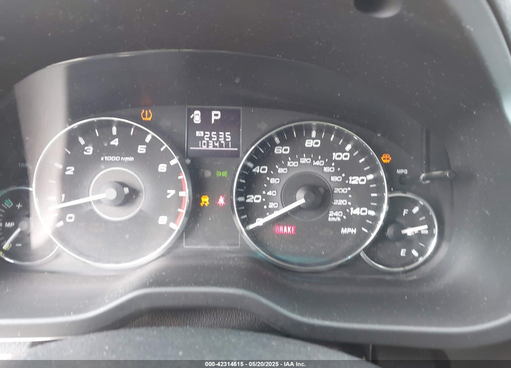 2012 SUBARU OUTBACK VIN: 4S4BRBCC1C3201792