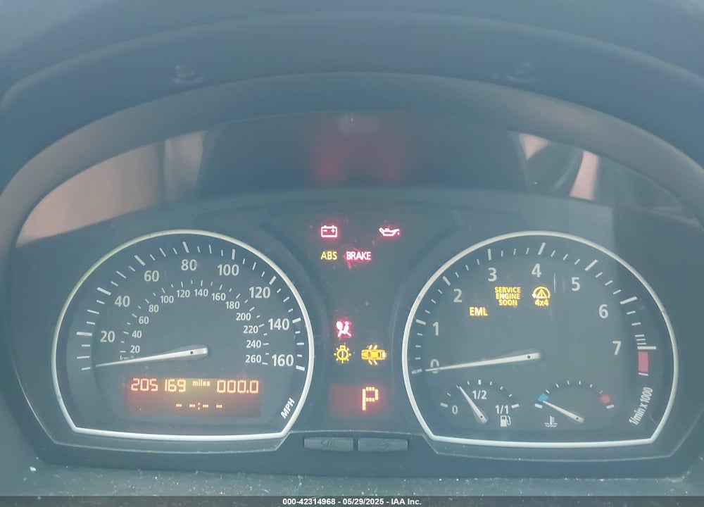 2007 BMW X3 3.0SI VIN: WBXPC93447WF03990