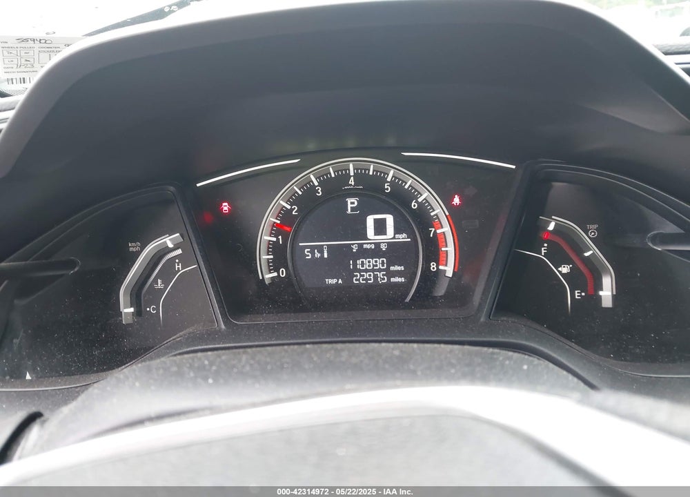 2017 HONDA CIVIC VIN: 2HGFC2F52HH559400