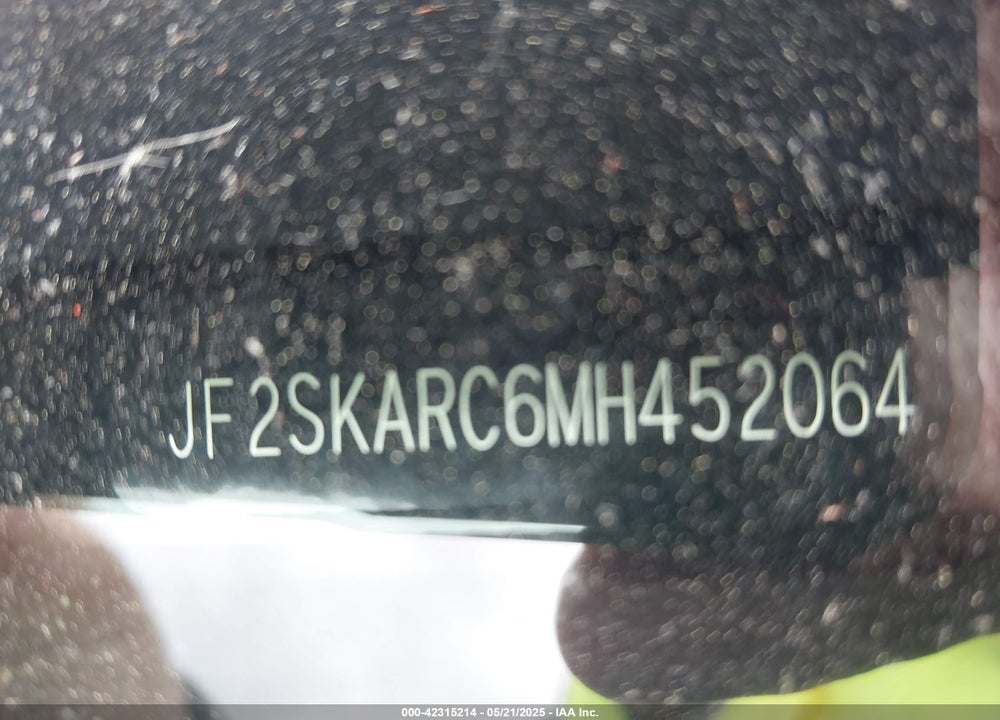 2021 SUBARU FORESTER VIN: JF2SKARC6MH452064