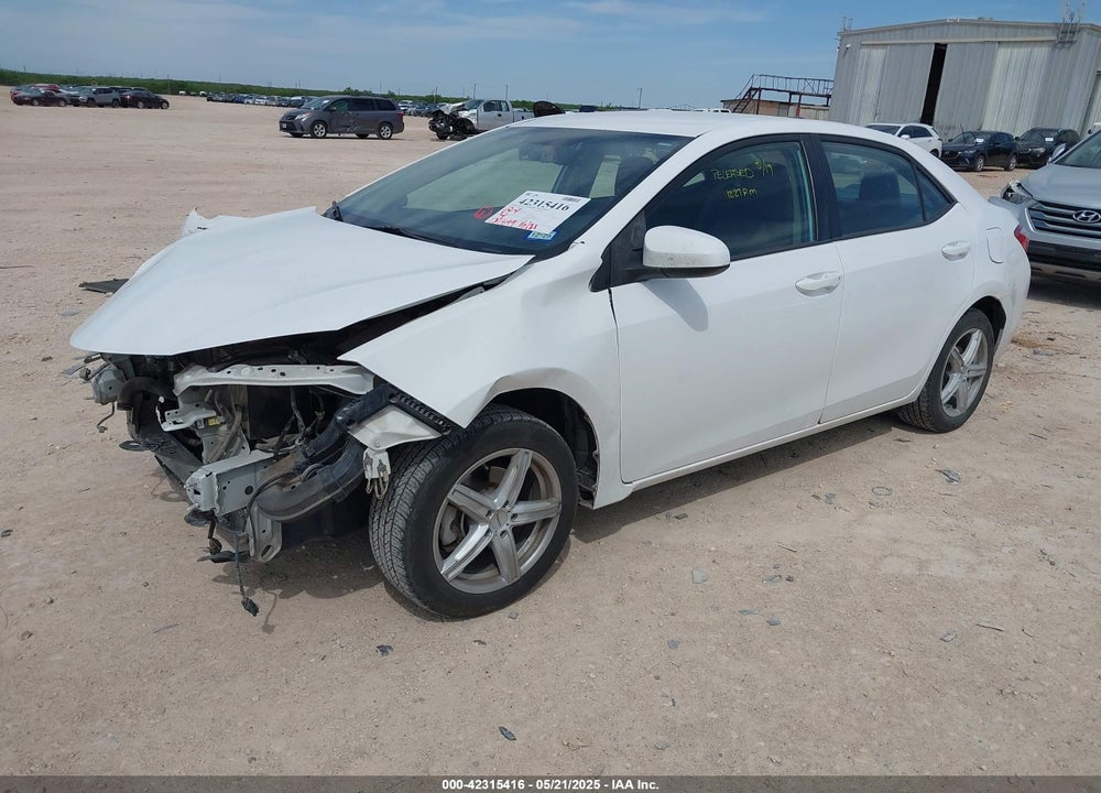 2016 TOYOTA COROLLA LE VIN: 5YFBURHE5GP404297