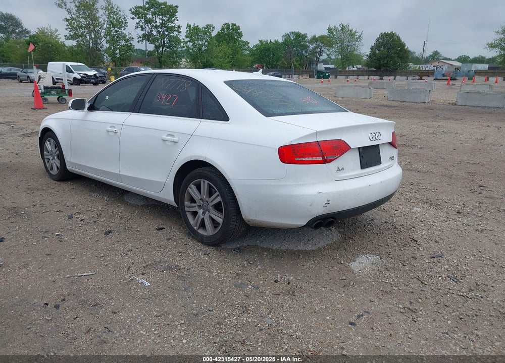 2012 AUDI A4 VIN: WAUBFAFL4CN006208