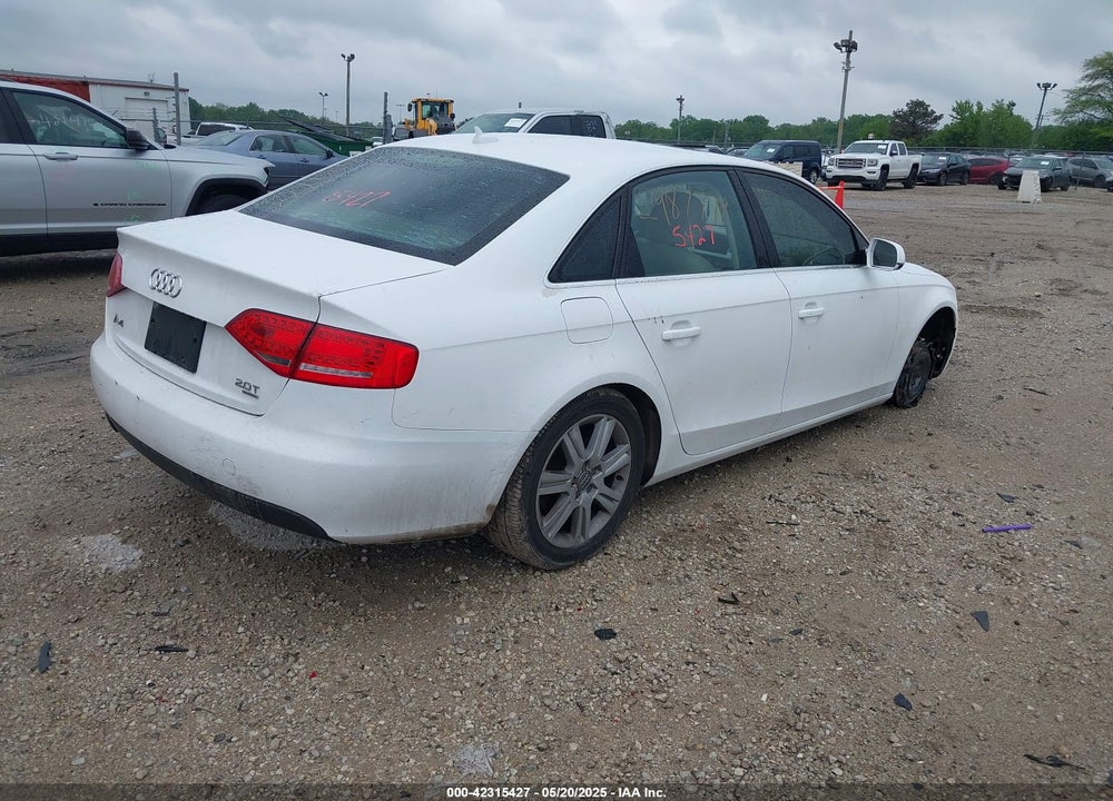 2012 AUDI A4 VIN: WAUBFAFL4CN006208