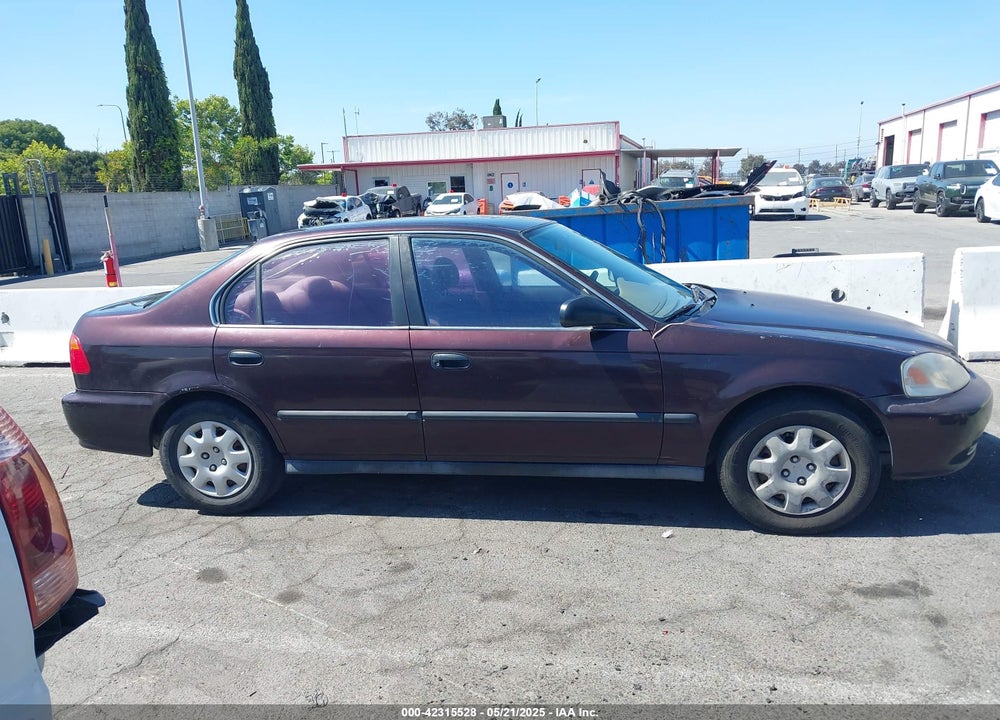 2000 HONDA CIVIC LX VIN: 2HGEJ6677YH587297