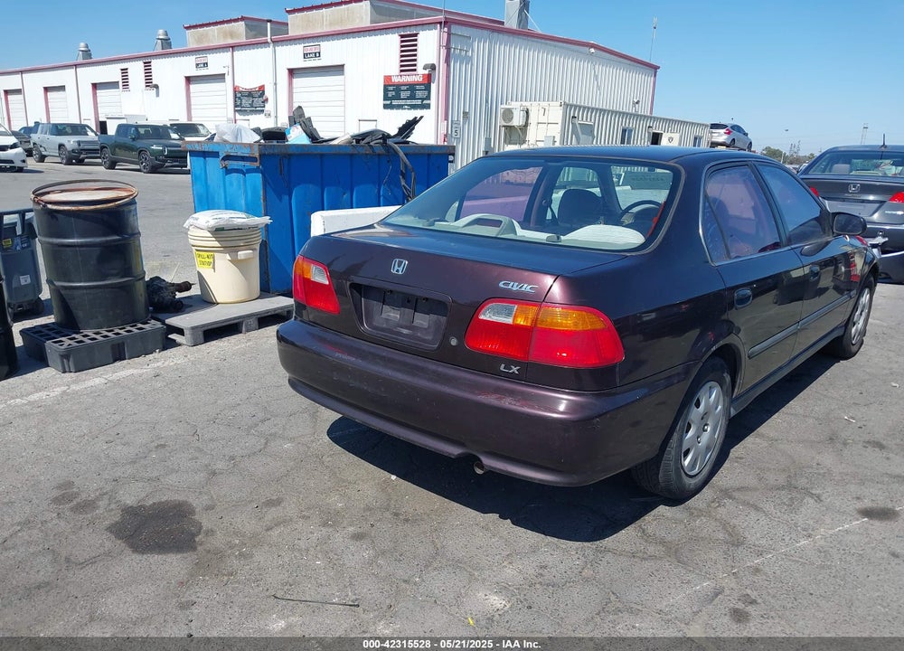2000 HONDA CIVIC LX VIN: 2HGEJ6677YH587297