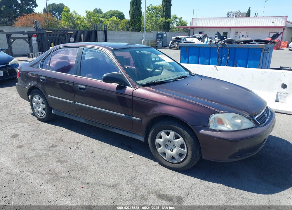 2000 HONDA CIVIC LX VIN: 2HGEJ6677YH587297