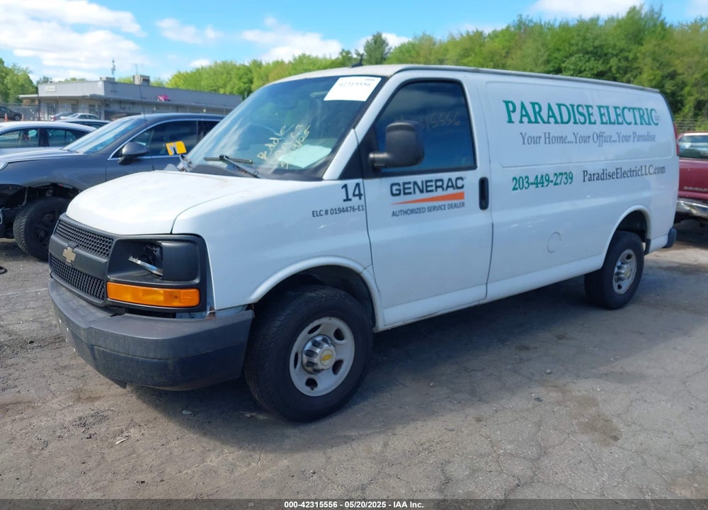2014 CHEVROLET EXPRESS 2500 WORK VAN VIN: 1GCWGFFA7E1137334