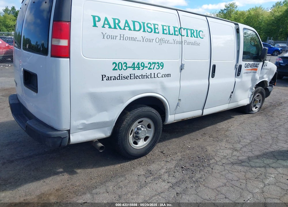 2014 CHEVROLET EXPRESS 2500 WORK VAN VIN: 1GCWGFFA7E1137334