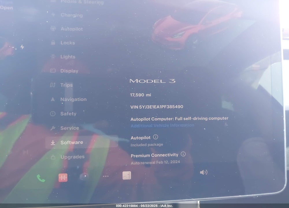 2023 TESLA MODEL 3 VIN: 5YJ3E1EA1PF385490
