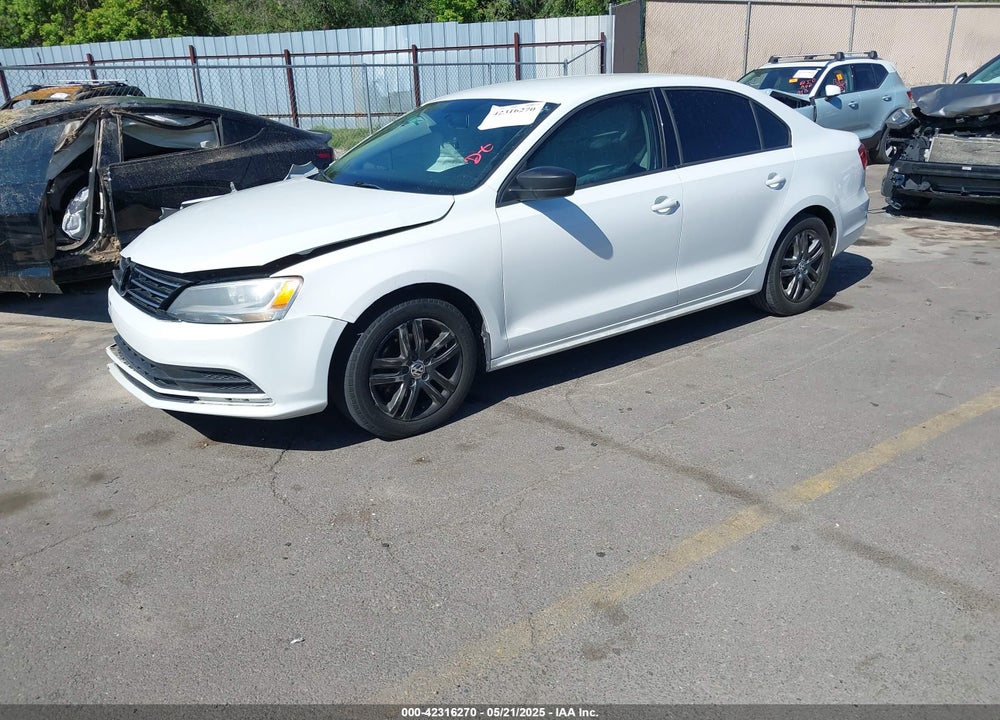 2015 VOLKSWAGEN JETTA 2.0L S VIN: 3VW2K7AJXFM224608