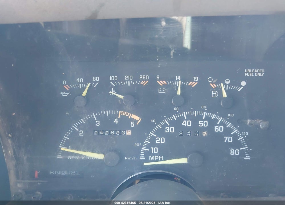 1994 GMC SIERRA VIN: 2GTEC19K7R1555049