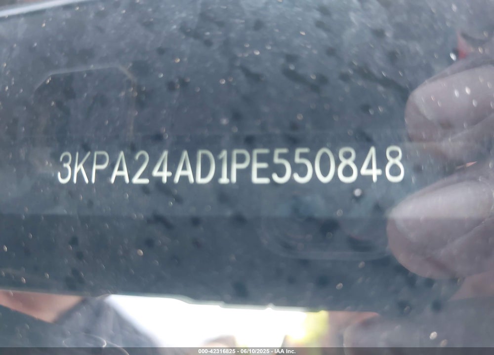 2023 KIA RIO VIN: 3KPA24AD1PE550848