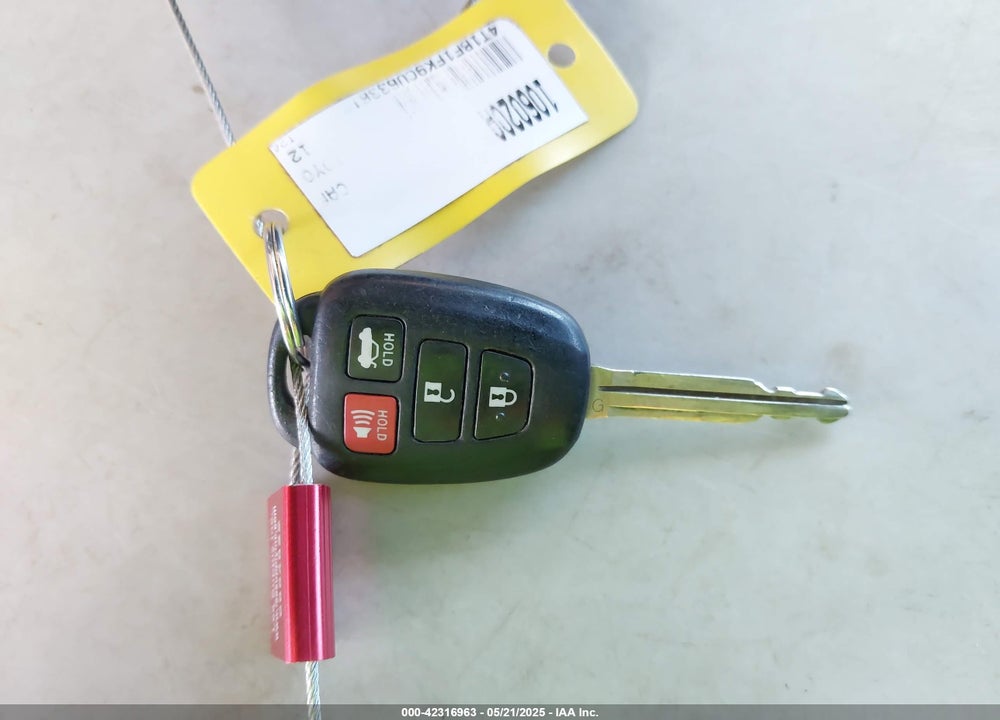 2012 TOYOTA CAMRY VIN: 4T1BF1FK9CU633613