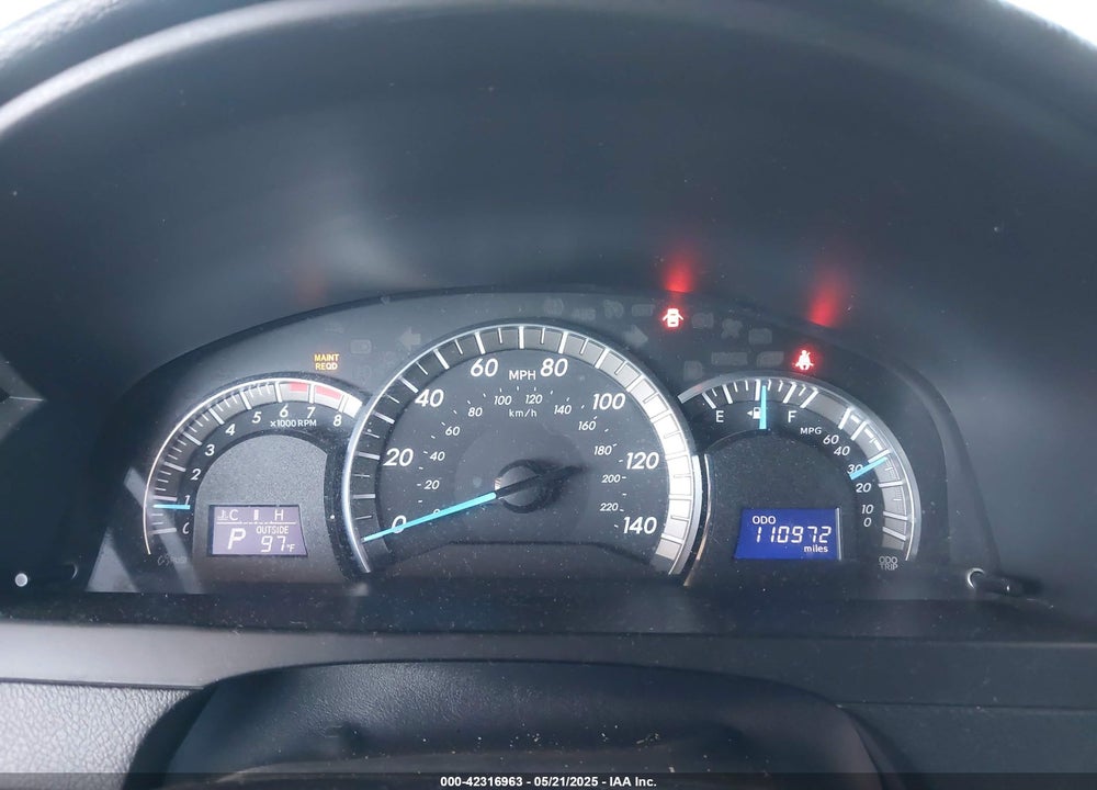 2012 TOYOTA CAMRY VIN: 4T1BF1FK9CU633613