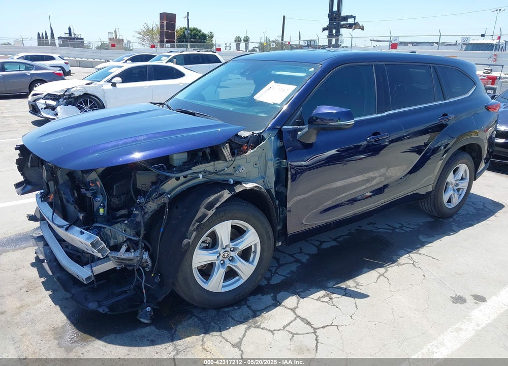 2022 TOYOTA HIGHLANDER VIN: 5TDZZRAH2NS550598