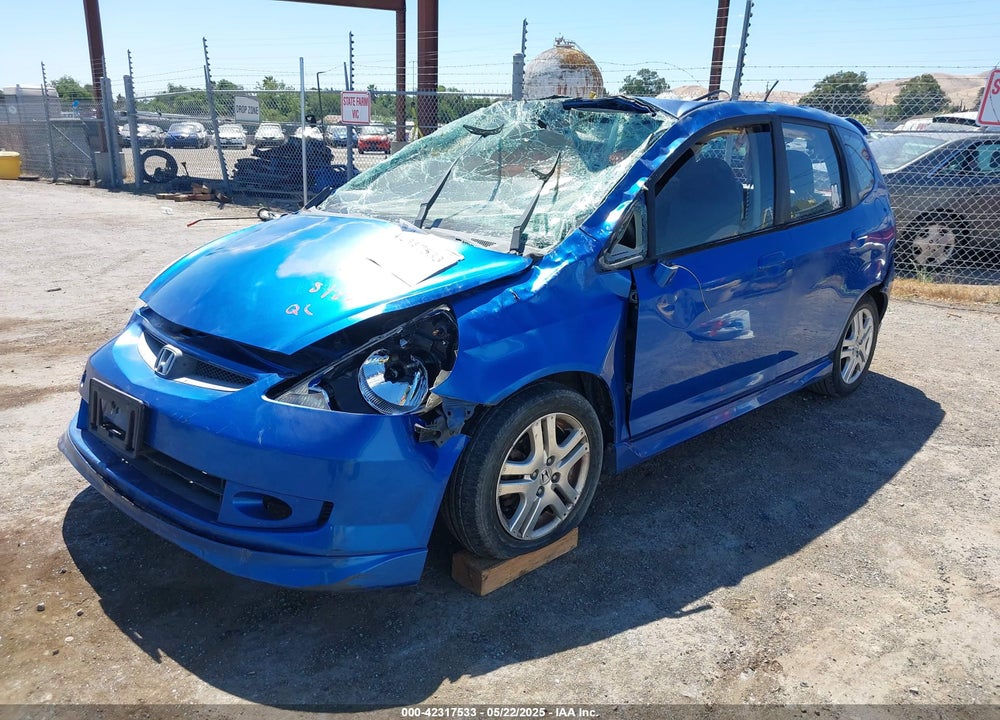 2007 HONDA FIT SPORT VIN: JHMGD38687S023276