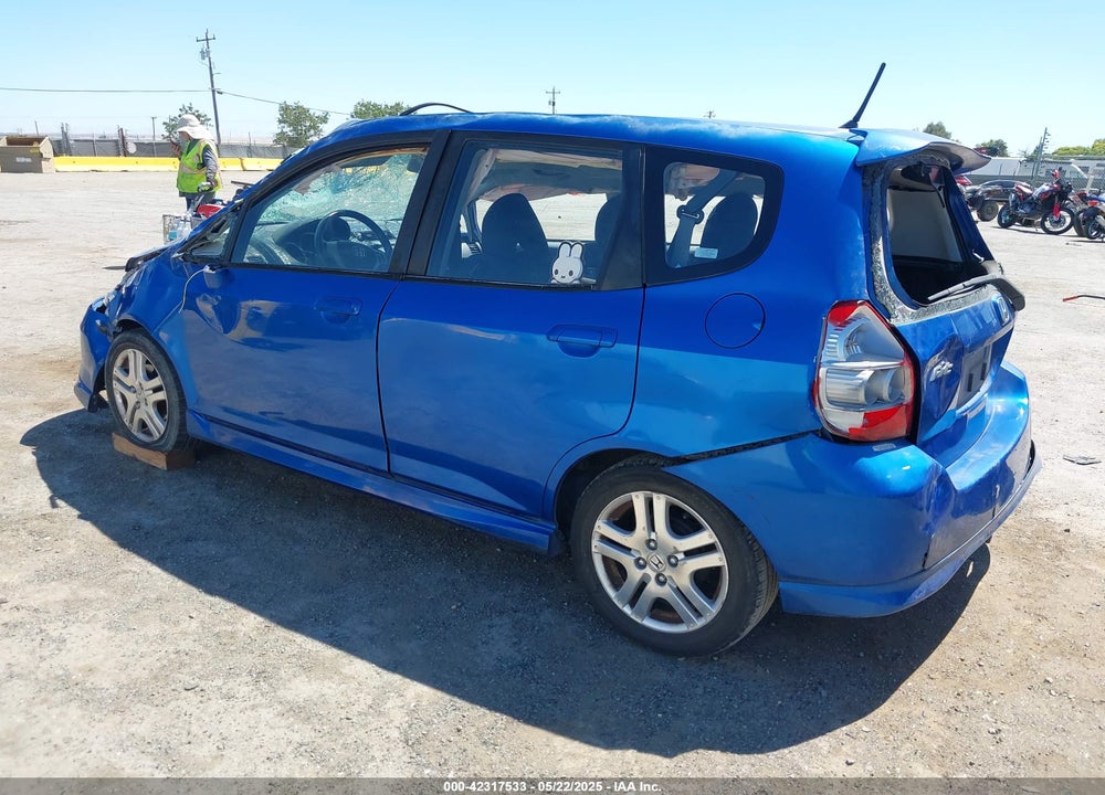 2007 HONDA FIT SPORT VIN: JHMGD38687S023276