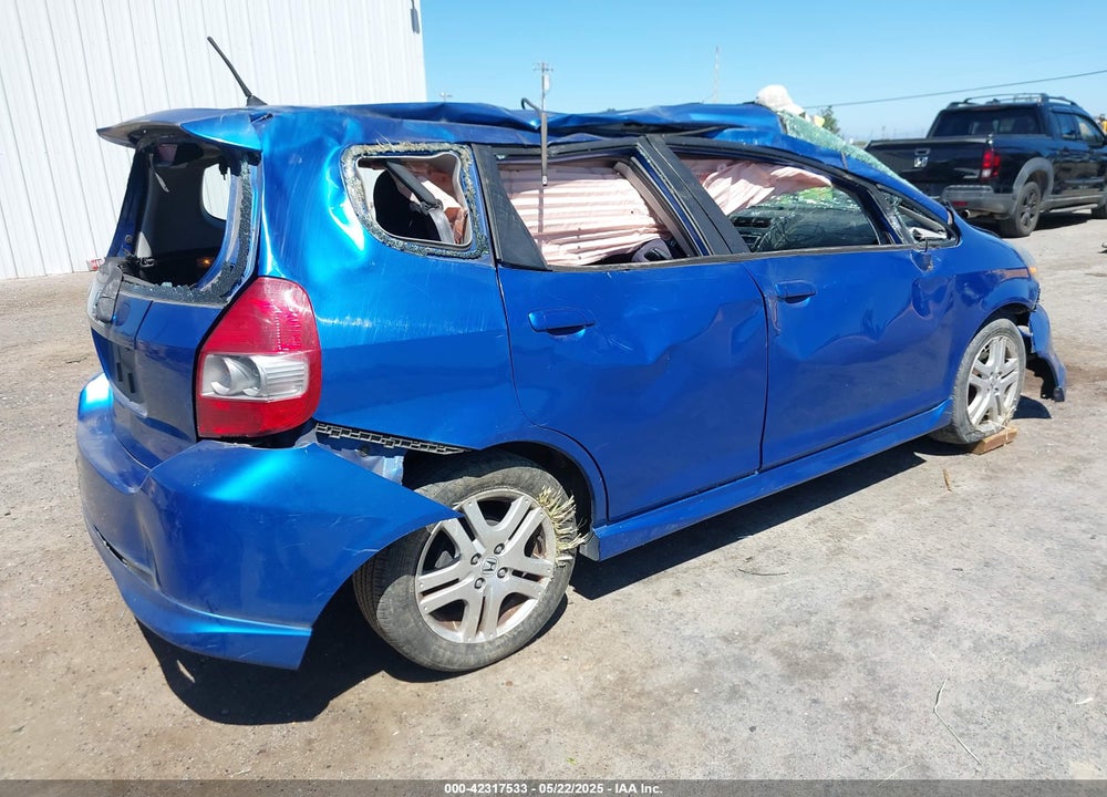 2007 HONDA FIT SPORT VIN: JHMGD38687S023276