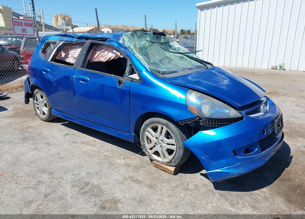 2007 HONDA FIT SPORT VIN: JHMGD38687S023276
