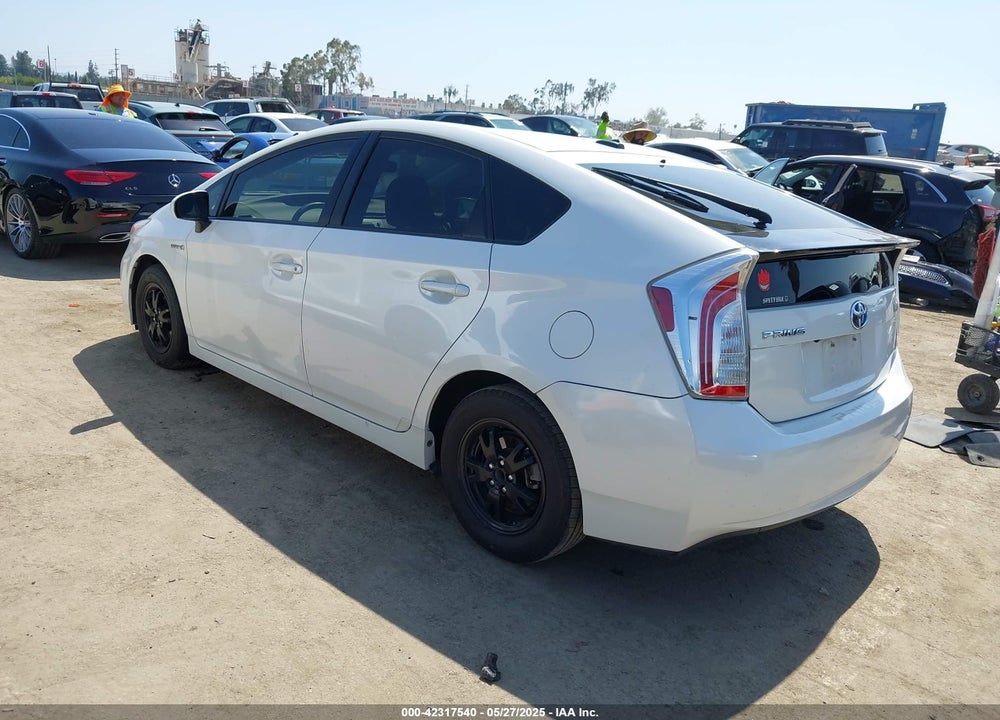 2012 TOYOTA PRIUS THREE VIN: JTDKN3DU7C5393057