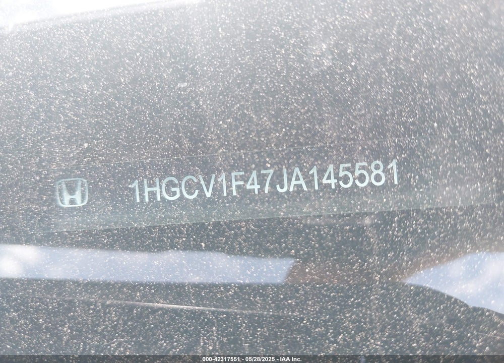 2018 HONDA ACCORD EX VIN: 1HGCV1F47JA145581