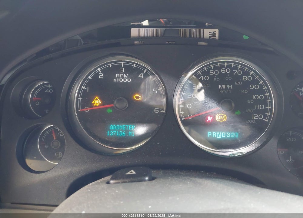 2007 CHEVROLET TAHOE VIN: 1GNFK13097J406134
