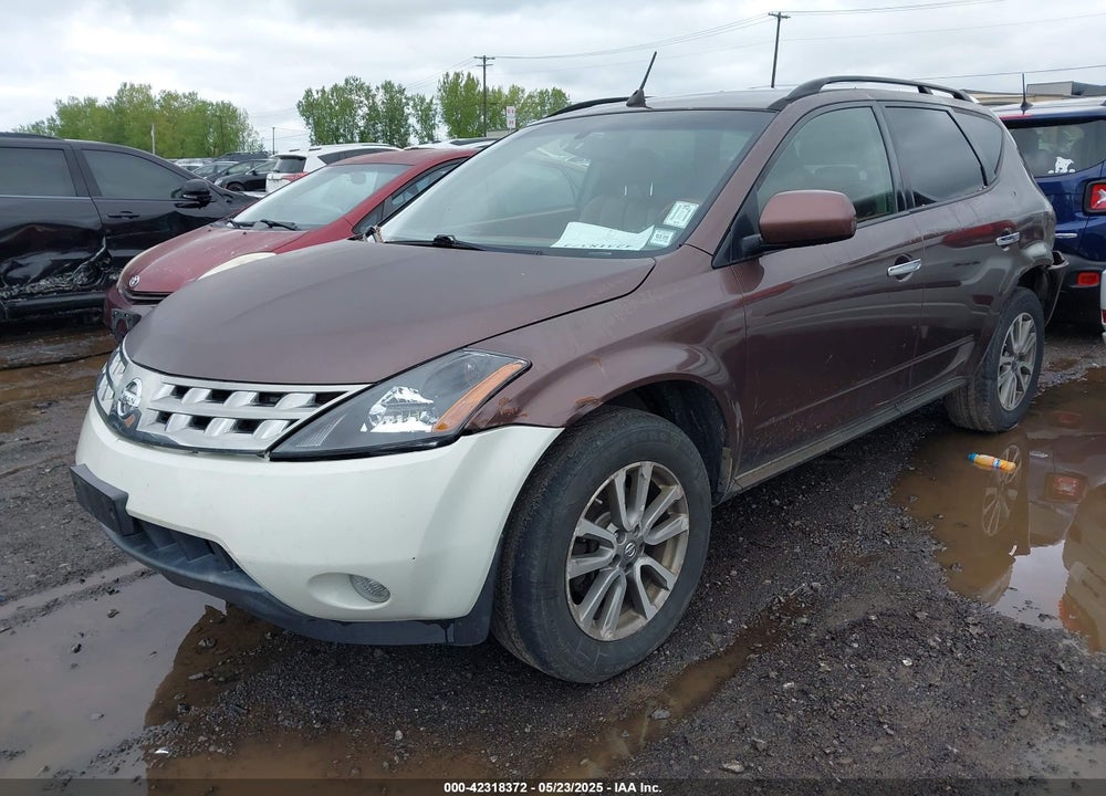 2004 NISSAN MURANO VIN: JN8AZ08TX4W218544