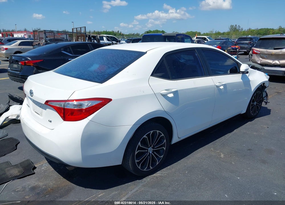 2014 TOYOTA COROLLA VIN: 2T1BURHE6EC128192