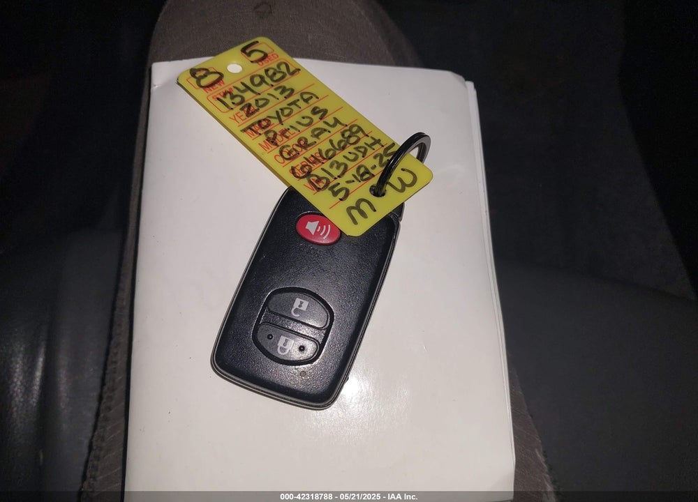 2013 TOYOTA PRIUS VIN: JTDKN3DU5D1646689