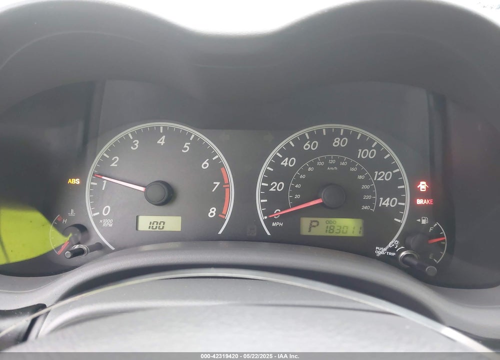 2009 TOYOTA COROLLA VIN: 2T1BU40E19C115791