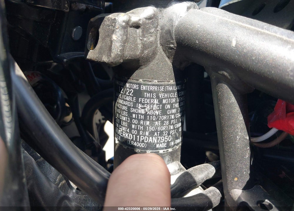 2023 KAWASAKI ER400 D VIN: JKAERKD11PDAN7950