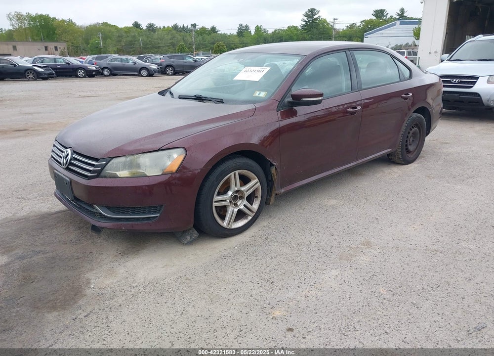 2013 VOLKSWAGEN PASSAT 2.5L S VIN: 1VWAP7A34DC065484