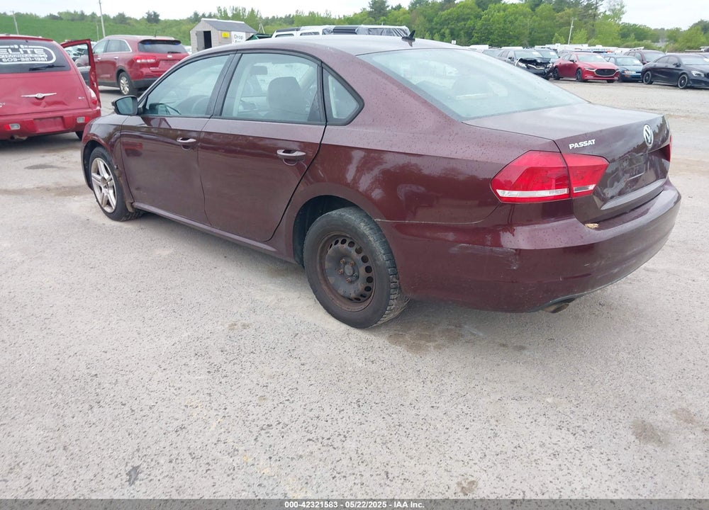 2013 VOLKSWAGEN PASSAT 2.5L S VIN: 1VWAP7A34DC065484