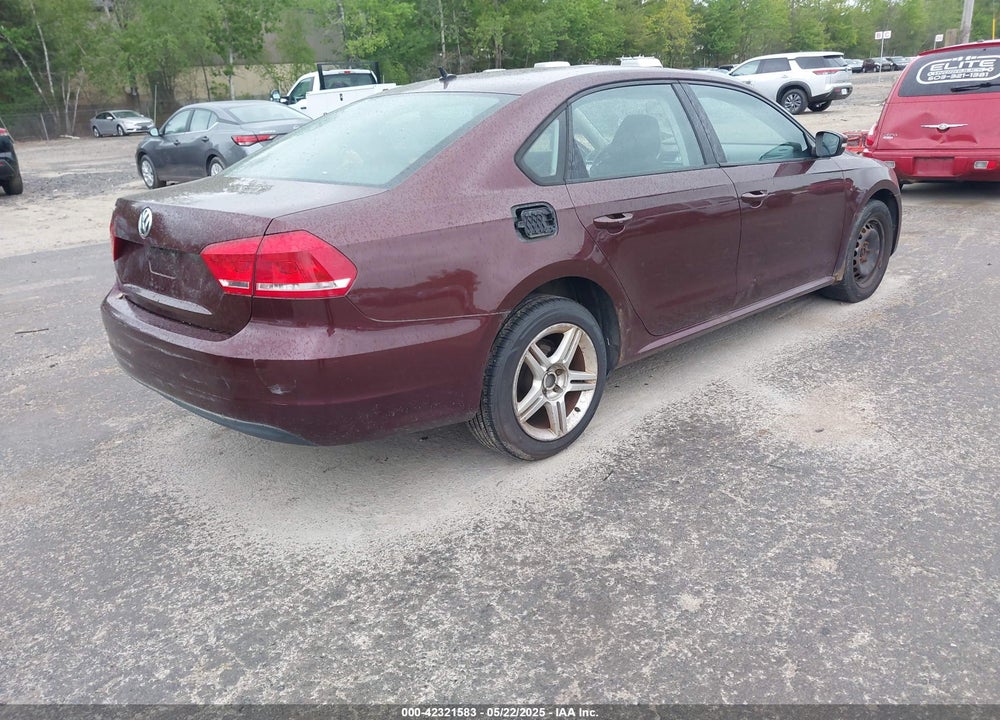2013 VOLKSWAGEN PASSAT 2.5L S VIN: 1VWAP7A34DC065484