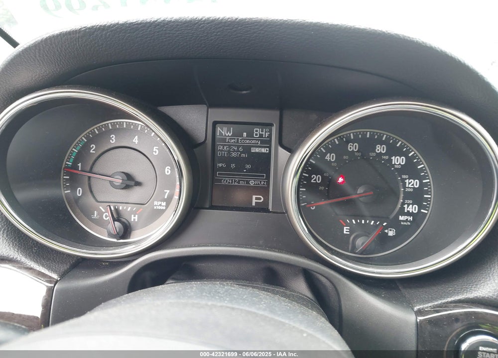 2012 JEEP GRAND CHEROKEE VIN: 1C4RJFAG8CC189387